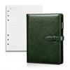 System Planner A5 Antique Style PU Leather Binder Notebook with Insert Includes 80 Sheets of 100g Thick Multifunctional Office SELECT (Green) 6-Ring