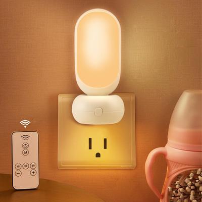 LED Bedside Night Light, Breastfeeding Night Light, Footlight, Bedside Lamp, Room Light, 8-Level Dimming, Remote Control, Memory Function, Timer