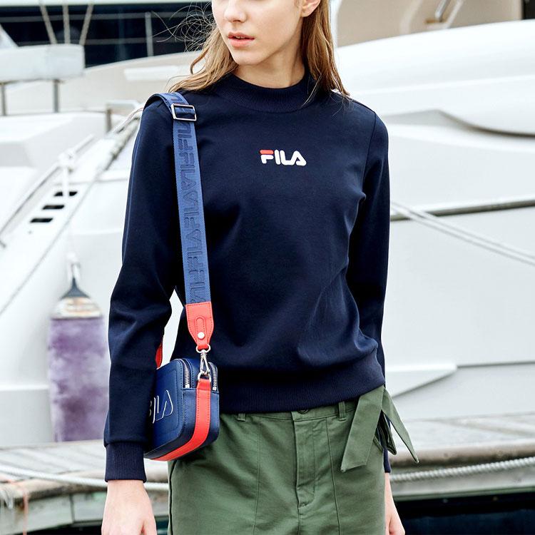 New FILA Sweatshirt Women's Navy Blue F11W018202GNV