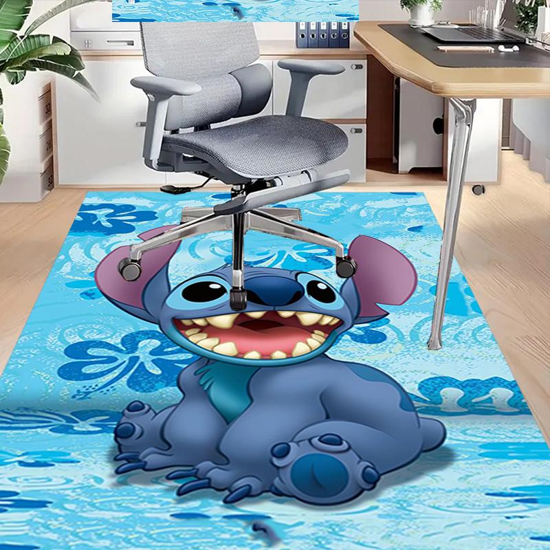 Stitch'S Tropical Adventure Carpet For Playroom Bedroom Living Room Sofa Home Decorkids Game Area Rug Nonslip Floor Mat