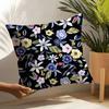 Natural Simple Flower Decoration Pillow Case Linen Cushion Covers For Decorative Sofa Home Pillows Case Car Chair Pillows Cases