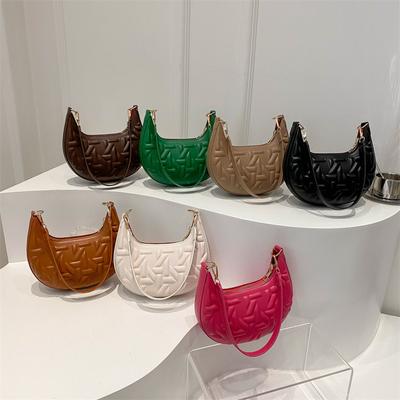 Texture Simple Sac Croissant Personnalisé de Niche pour Femmes Nouveau de Cette Année Sac Sous le Bras Tendance