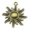 Sun And Moon Face Charms Multi Color Alloy Pendants For Celestial Themed Jewelry