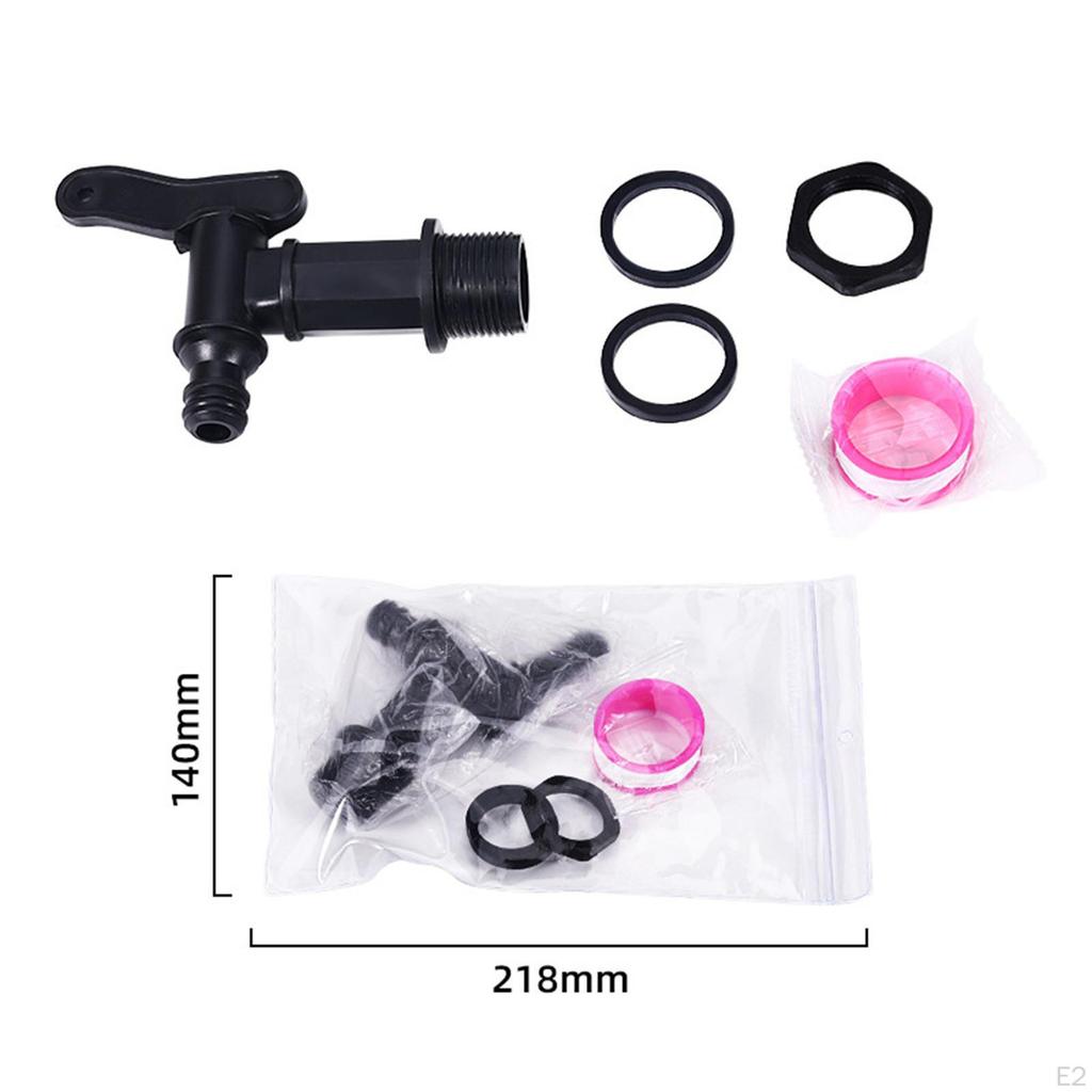PP Water Butt Tap Connector Garden Accessories Fitting Parts IBC Barrel Adapter Tank Hose