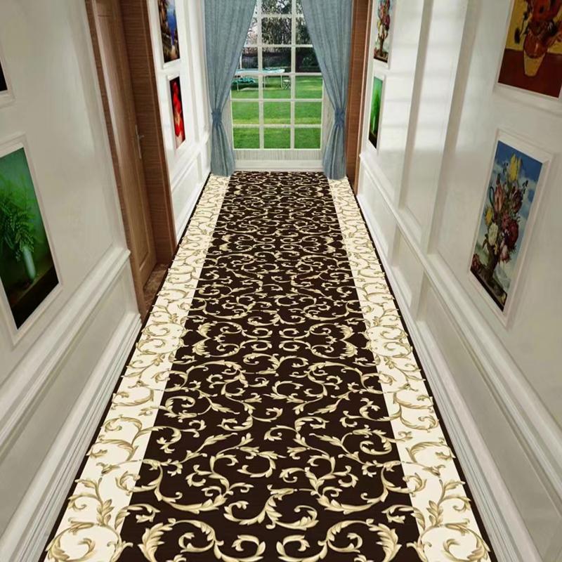 European Style Long Carpet For Stairway Hallway Carpets Nordic Home Corridor Carpets Aisle Rug Party Wedding Red Area Rugs