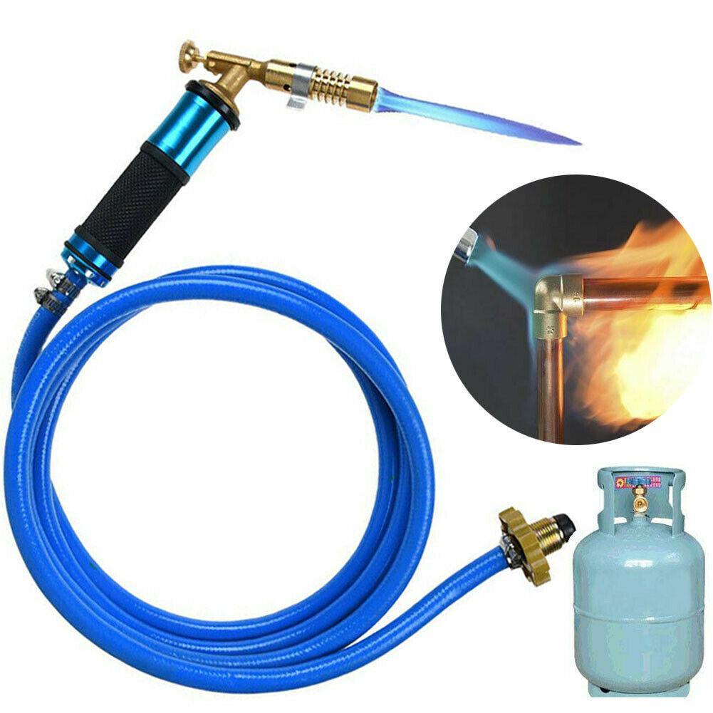 Liquefied Gas Welding Torch Kit With Hose Welding Gun Welding Equipment For Soldering Propane Cooking Portable Gas Torch Blower