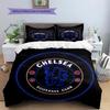 Chelsea FC Pattern Bedding Home Decoration Birthday Gift (1 * Duvet Cover + 2 * Pillowcase, Without Core)