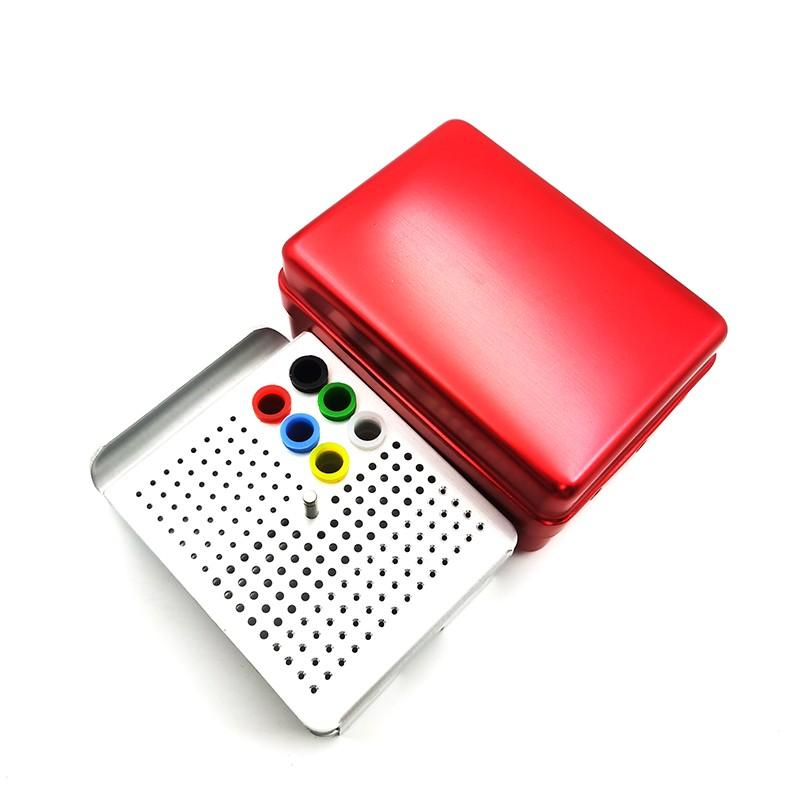 

1Pc 180 Hole Dental Bur Sterilization Box Autoclave Dental Needle Placement Box Dentistry Accessories
