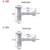 Kitchen Sink Pvc P-Trap Set For Lavatory Kitchen Sink Heavy Duty Anti-Clog Drain Trap