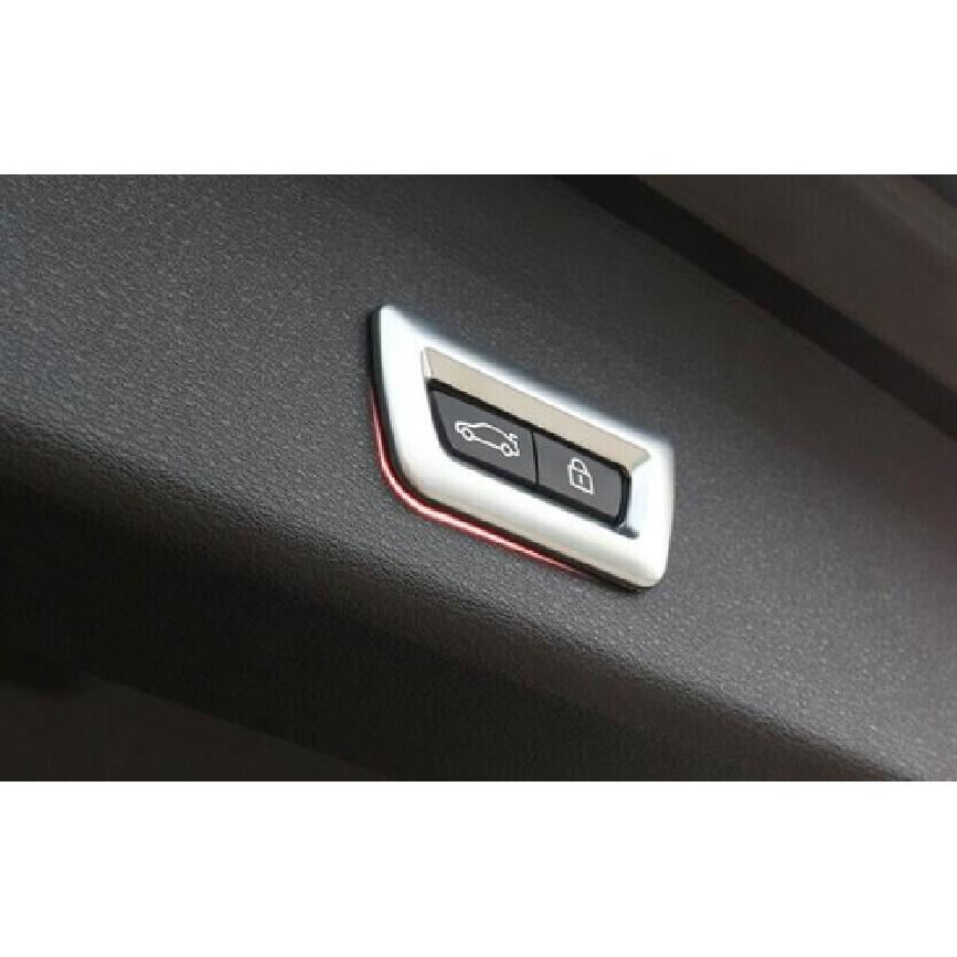 Inner Tailgate Rear Door Switch 2011-17 Fit For BMW 5 Series Cover Matte Silver