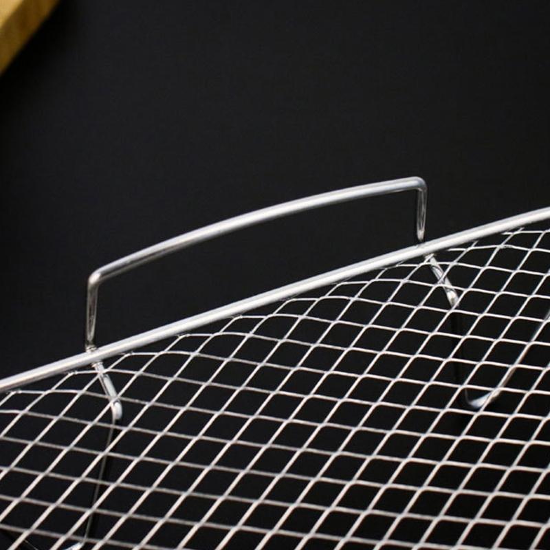 Stainless Steel Square Air Fryers Grill Rack For Even Cooking And Easy Cleaning Cooking Grate For Large Ingredient