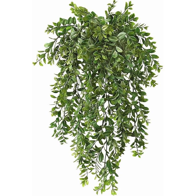 PASYOU Fake Leaves Plants for Christmas Decor, Gold Artificial Shrubs Grass Foliage Plastic Bulk Leaf Indoor Outdoor Home Garden Party Hotel Verandah