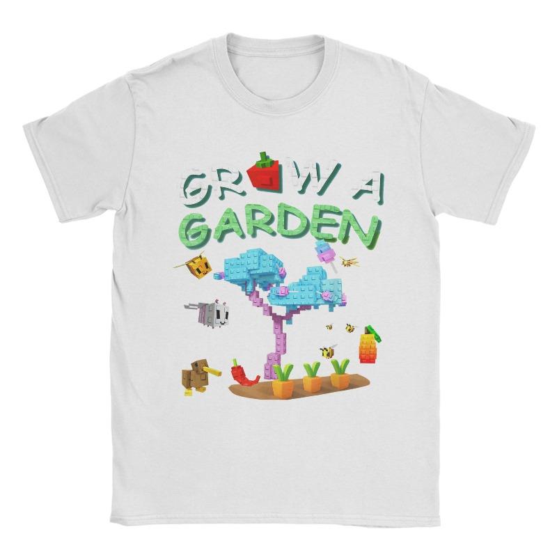 

Casual TShirt Summer Grow A Garden Candy Blossom Leisure TShirts Pure Cotton Tee Shirt for Unisex Y2K Oversized T Shirt S