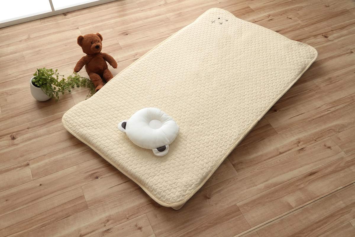 

IKEHIKO Baby 70 x Bedding, 100% Cotton, Washable, Ivory, Approx. 120cm, Calm, Gift, #9845538 слоновая кость