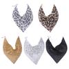 Aesthetic Leopard Print Necklace Chain Choker Detachable Collar Metal Triangular Scarf  Girls
