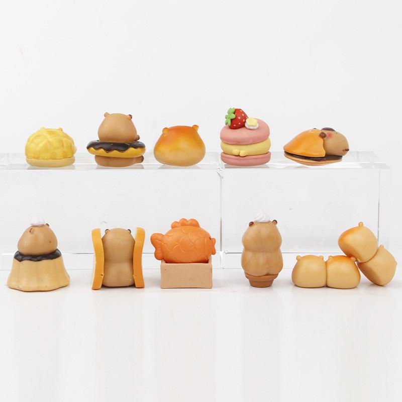 Cub Bakery Capybara Bread Qmeng Miniature Toy Model Decoration Gift Holiday