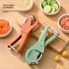 Multifunctional Fruit and Vegetable Slicer - Stainless Steel Blades, Manually Operated, Cuts Perfect Slices of Fruit, Cucumber and Ham KTY