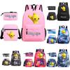 Design Printed Backpack And Shoulder Bag Three Piece Set Kids Gift