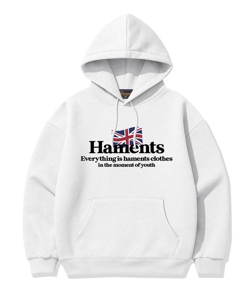 England Harmonds Logo Hoodie White