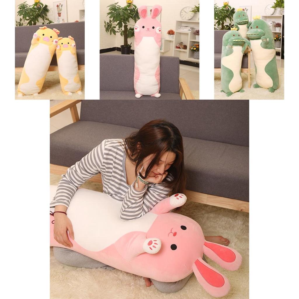 Cute Cartoon Animal Soft Plush Long Pillow For Total Enveloping Comfort