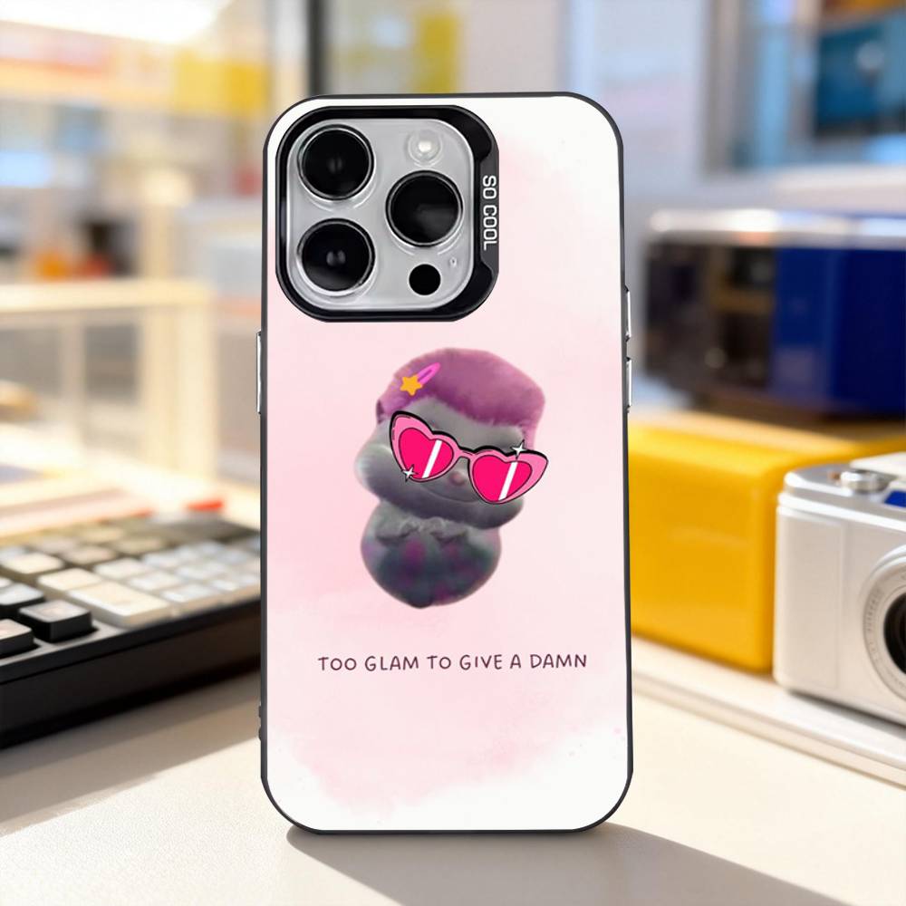 

B-Bibble D-Doll Cute For iPhone 17,16,15,14,13,12,11,Pro,Max,Plus,E,Air,Mini Anti Fall Black Matte Hard Bumper Phone Case iPhone13PROMAX