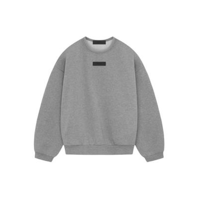 Essentials Crewneck Dark Heather Oatmeal Men Tops Grey 192SP244683F