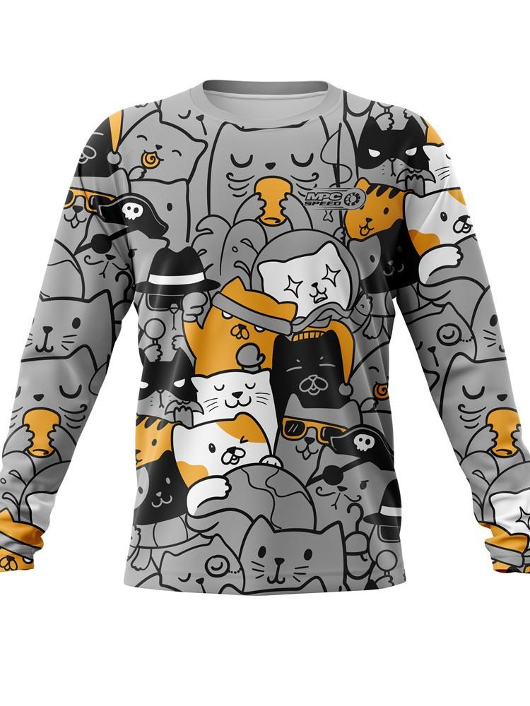 Graffiti men's downhill riding suit off-road motorcycle mountain bike suit racing suit summer