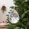 Transparent Crystal Ornament Faceted Faceted Tree Ornament  Christmas Tree Decor