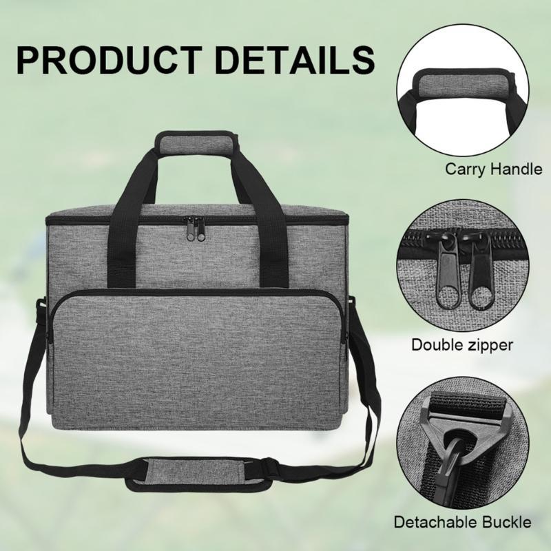 G8DA Power Station Carrying Case With Reinforced Base And Double Zipper Compartments For Solar Generators