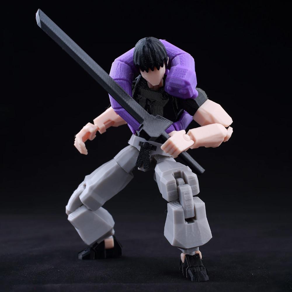 9L3D Printed Lucky Dummy 13 Jujutsu Kaisen Fushiguro Toji Anime Multi-Jointed Shapeshift Toys Action Figures Mannequin Model