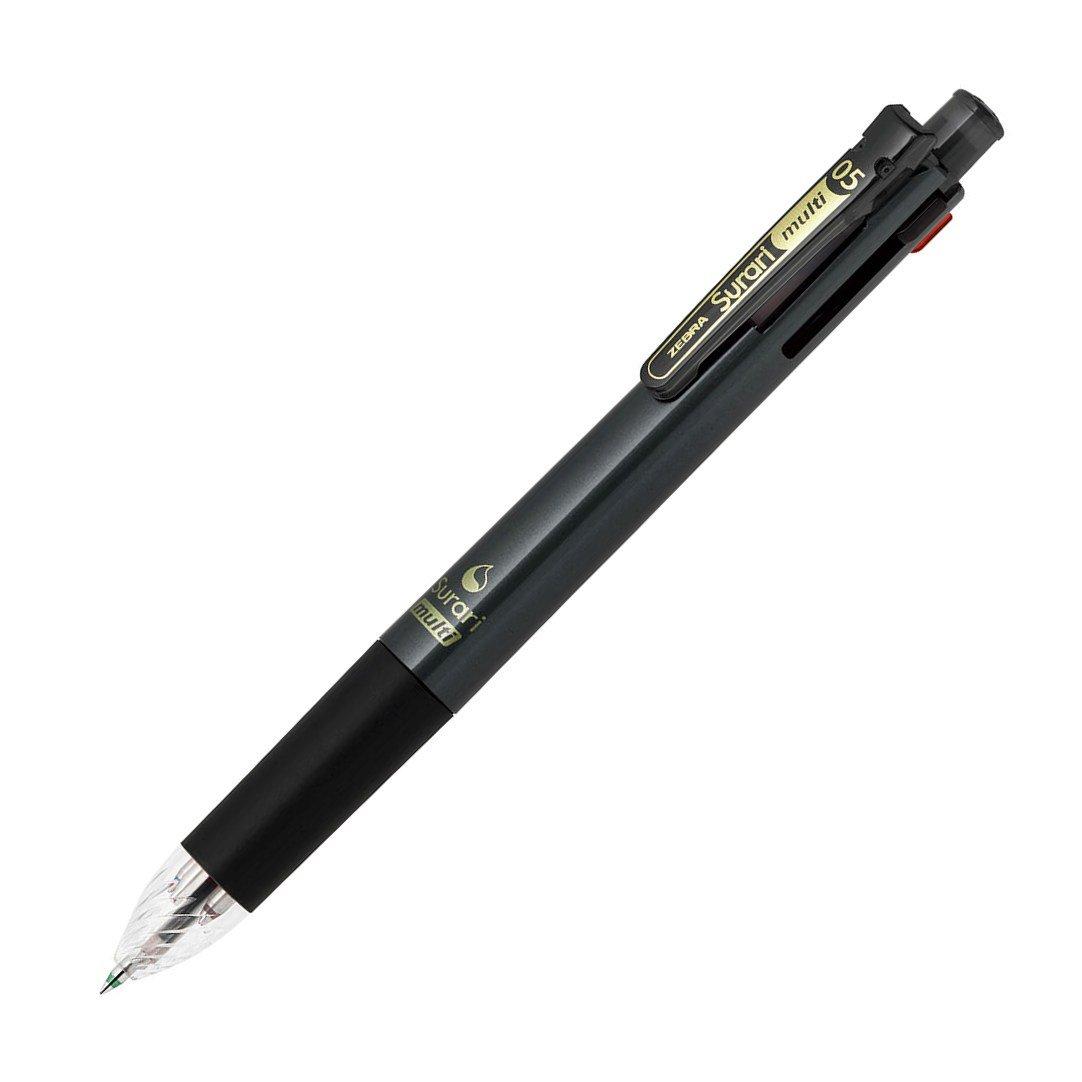 Zebra 4 Colors Sharp Slurry Multi Black Multi-Function Pen, + 0.5 P-B4SAS11-BK