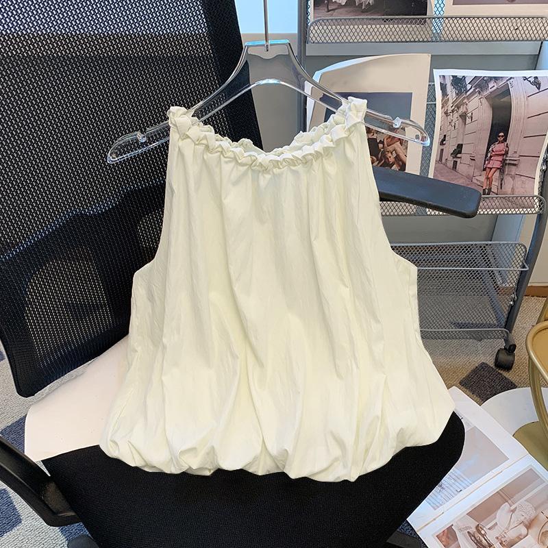 

VONDA Женские летние кружевные майки с открытыми плечами 5XL бежевый