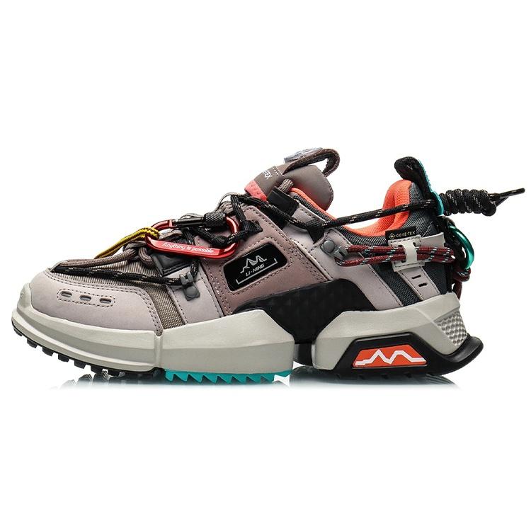(WMNS) Li-Ning Titan GTX White Brown Women s AGLQ138-2 EU 37⅔