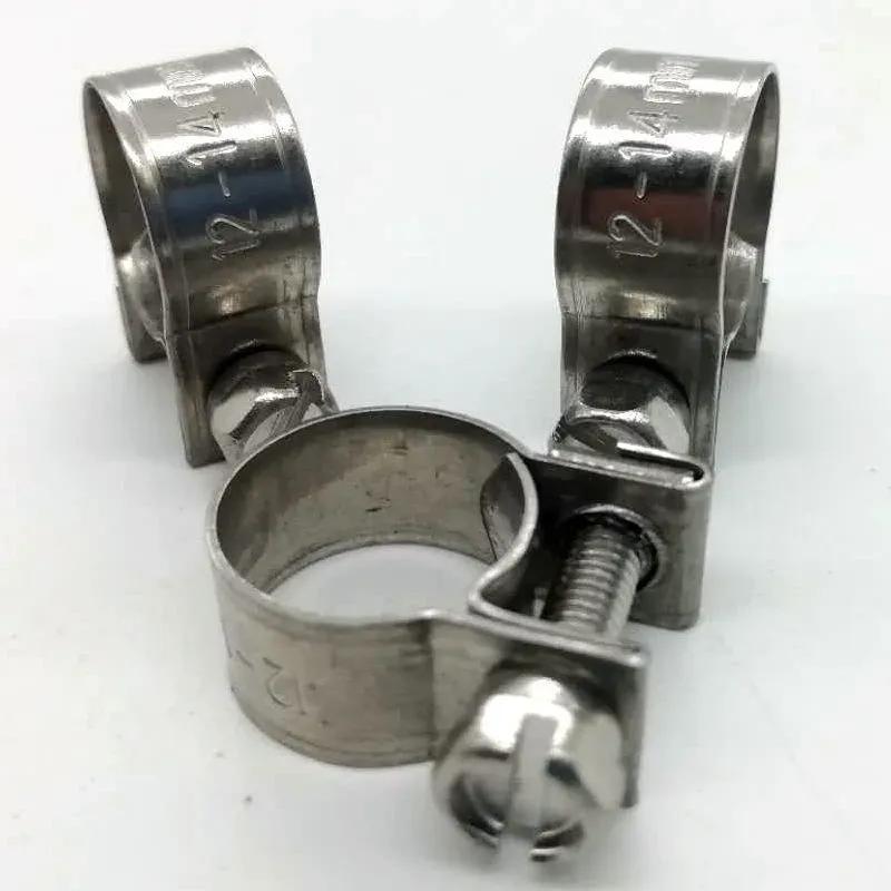 50pcs Hose Clamp Fuel Line Clamp Water Pipe Clip Sealing Welding Clip For Fuel Pipe Metal Pipe Clamps