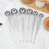 Coffee Measuring Spoon 5-30ml Long Handle Stainless Steel Coffee Spoon Stirring Spoon Graduated Spoon Kitchen Accessories