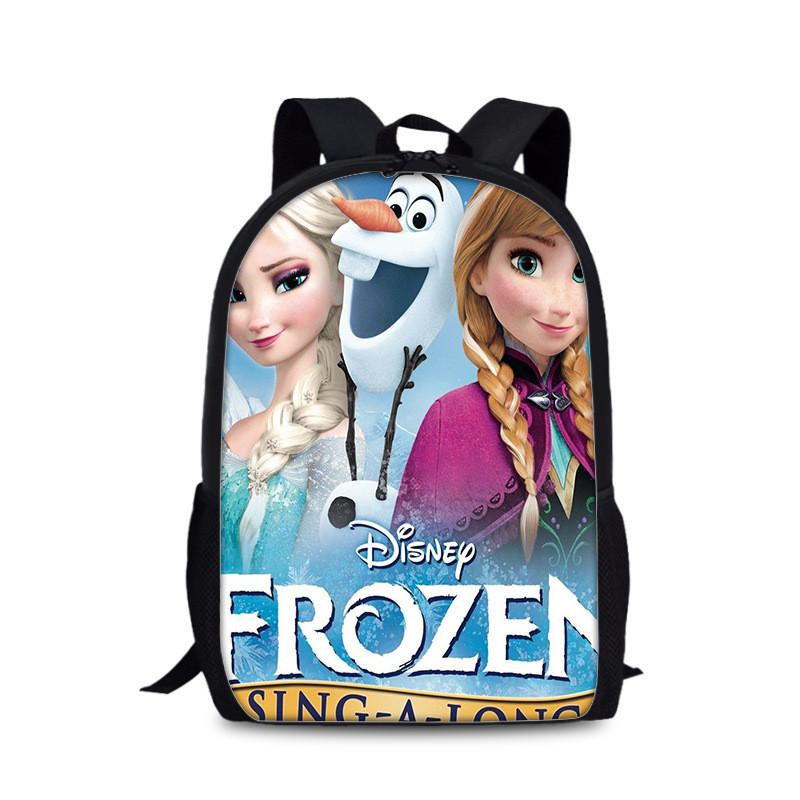 Frozen Childrens Cartoon Backpack With Lightweight Nylon Material For School And Daily Use
