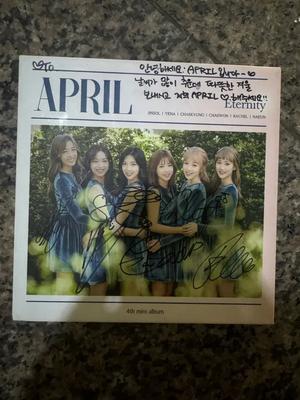 Secret April April Eternity Autographed Autographed Message Album