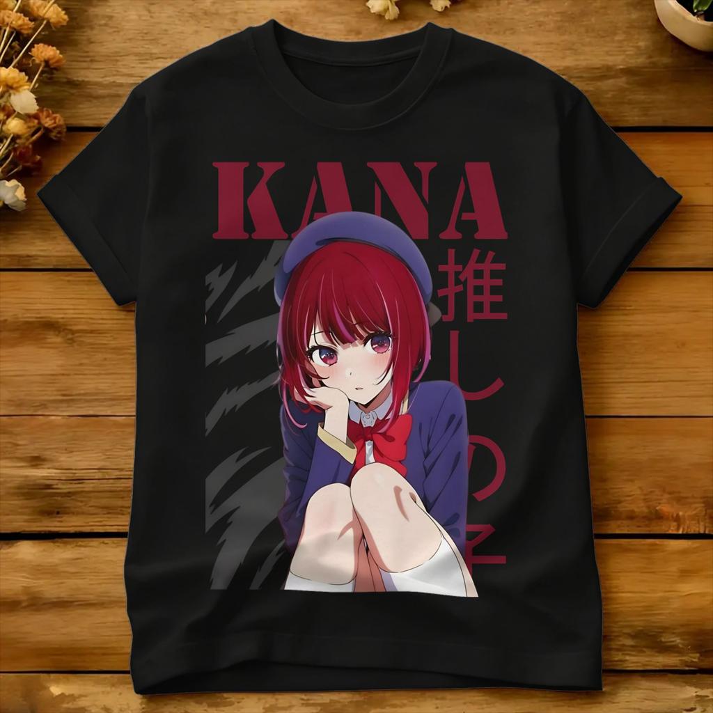 Kana Arima Cute Cotton TShirt For Unisex Summer OshiNoKos Classic TShirts Leisure Tees Plus Size Pattern Tops