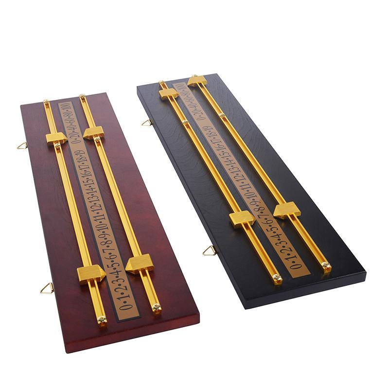 Black Wooden Wall-Mounted Scoreboard for Shuffleboard, Snooker, Billiard, Pool Table Games, Scorekeeper for Games TSP-S1001