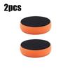 1/2/3/4pcs Car Wax Applicator Pads Set With Red Handle Soft Sponge Applicators Foam Wax Pad For Polishing And Cleaning Cars