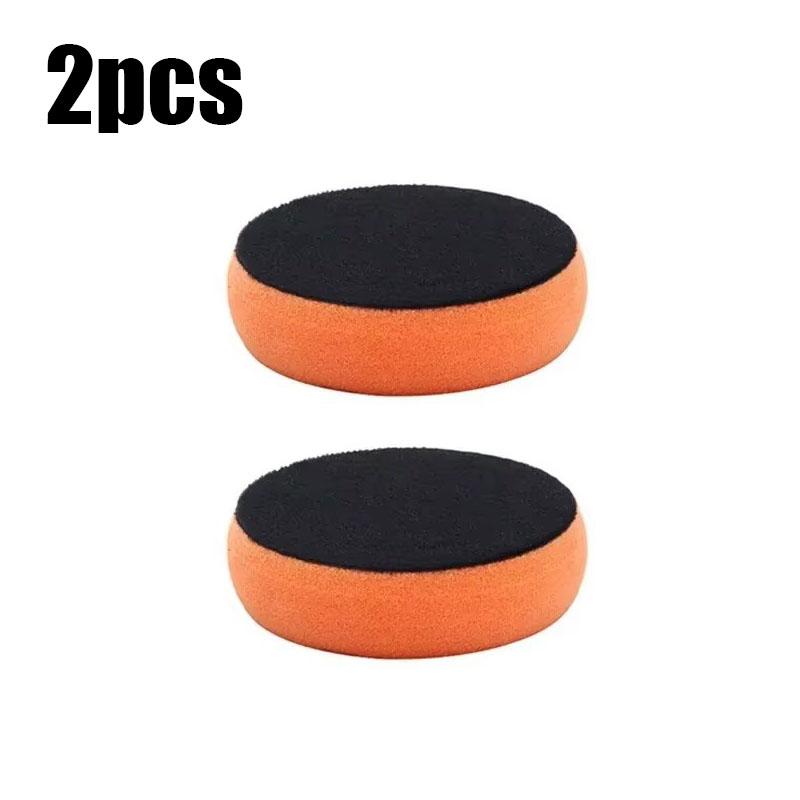 1/2/3/4pcs Car Wax Applicator Pads Set With Red Handle Soft Sponge Applicators Foam Wax Pad For Polishing And Cleaning Cars