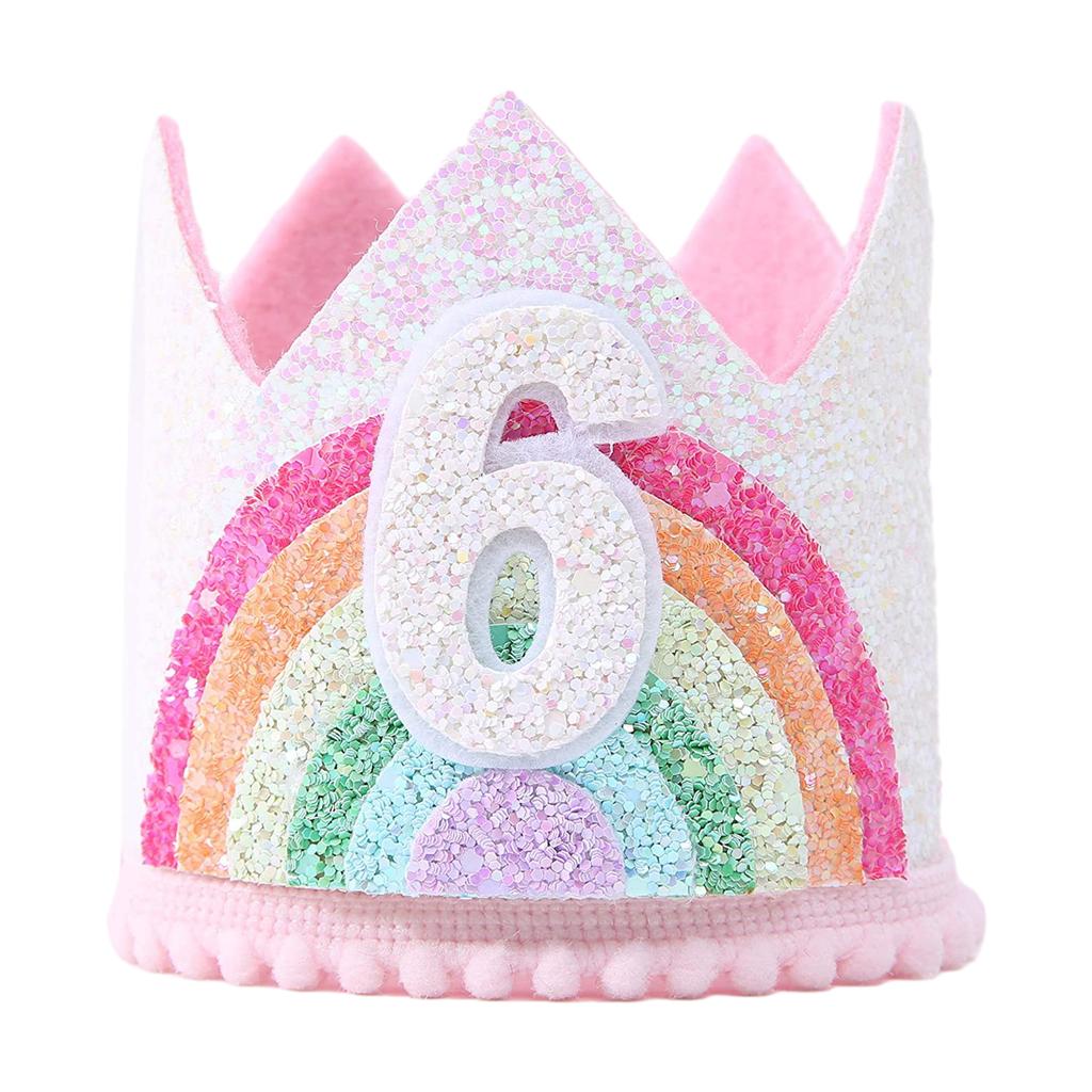 Auffällige Dekoration Filz Thema Geburtstagsparty Krone für Kinder und Erwachsene Geburtstagsparty Deko