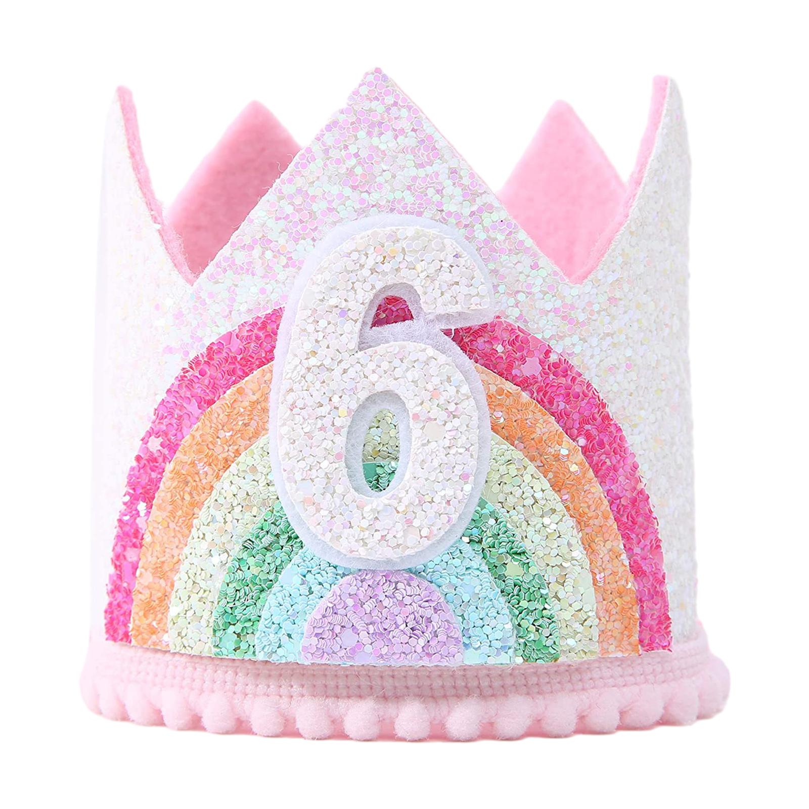 

Привлекательное украшение из фетра, тематическая корона на день рождения для детей и взрослых, декор для дня рождения