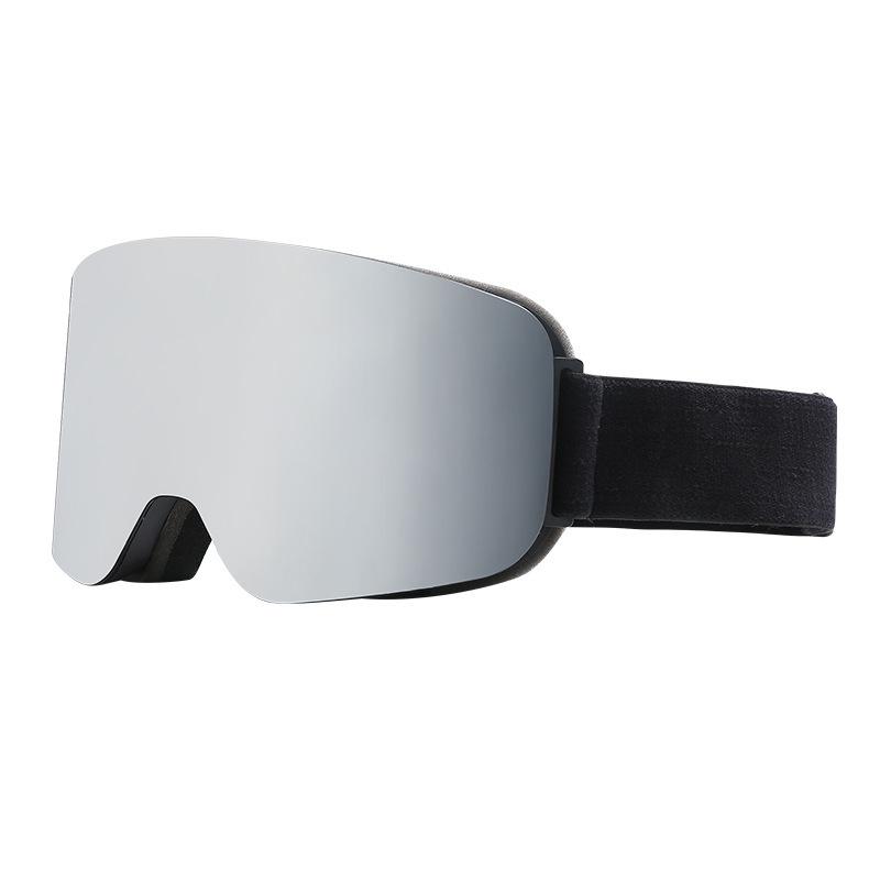 Cylindrical Double-Layer Anti-Fog Ski Goggles for Myopia & Snow Blindness Protection