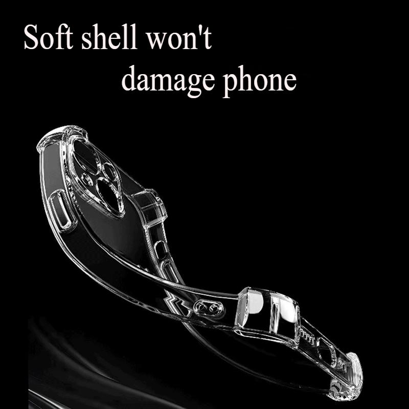 Weiche TPU Klare Handyhülle Für iPhone 17 17 Air 17 Pro Max 3D Airbag Stoßfest Transparente Rückseite für 17Pro Hülle Funda