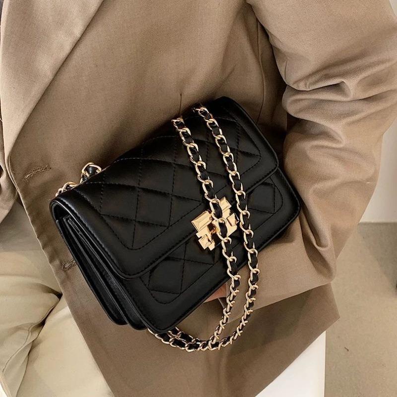 Internet celebrity chain bag women's popular new fashion versatile shoulder messenger small square bag