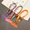 1Pc Collision Color Woven Phone Case Universal Hanging Rope Short Handheld Pendant Anti Fall Versatile Wristband Trend Niche