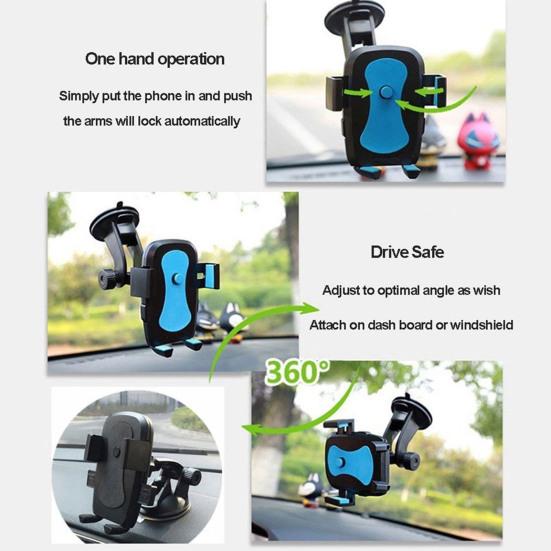 Suport rotativ pe parbriz al vehiculului cu aspirație Suport telefon auto Suport Leagăn