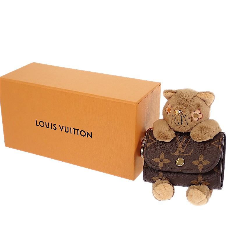 Louis Vuitton M03748 Bag Charm Brown Monogram Canvas Women