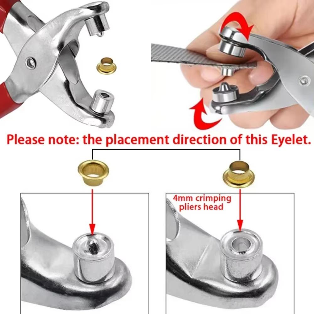 With Eyelets Grommet Eyelet Plier Set Installation Grommet Tool Kit Metal Pliers  For Leather Cloth